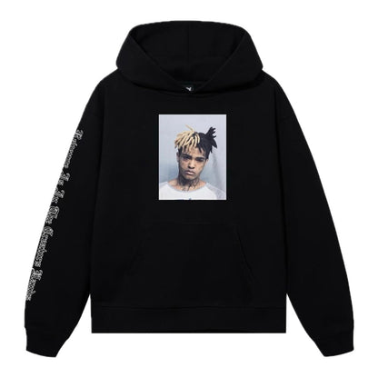 Poleron Revenge x XXXTentacion Mugshot Hoodie Black
