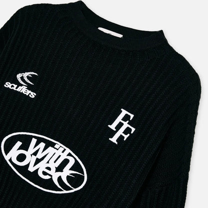 Sweater Scuffers Paris Black Jersey