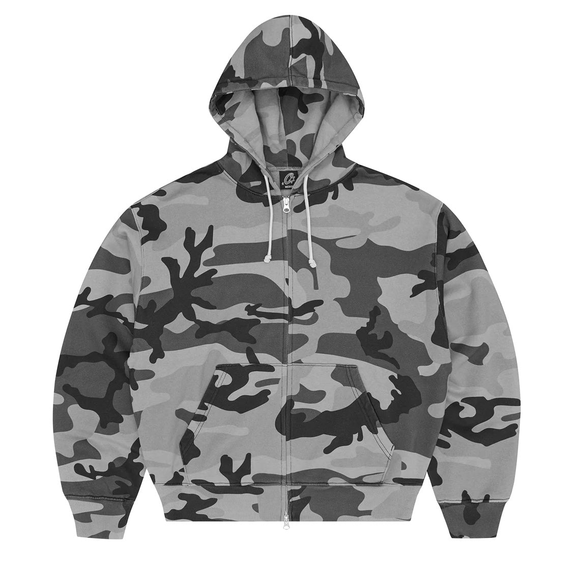 Poleron Corteiz Diplomatic Zip Hoodie Washed Camo
