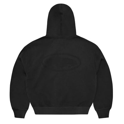 Poleron Corteiz Island Knockout Zip Hoodie Black