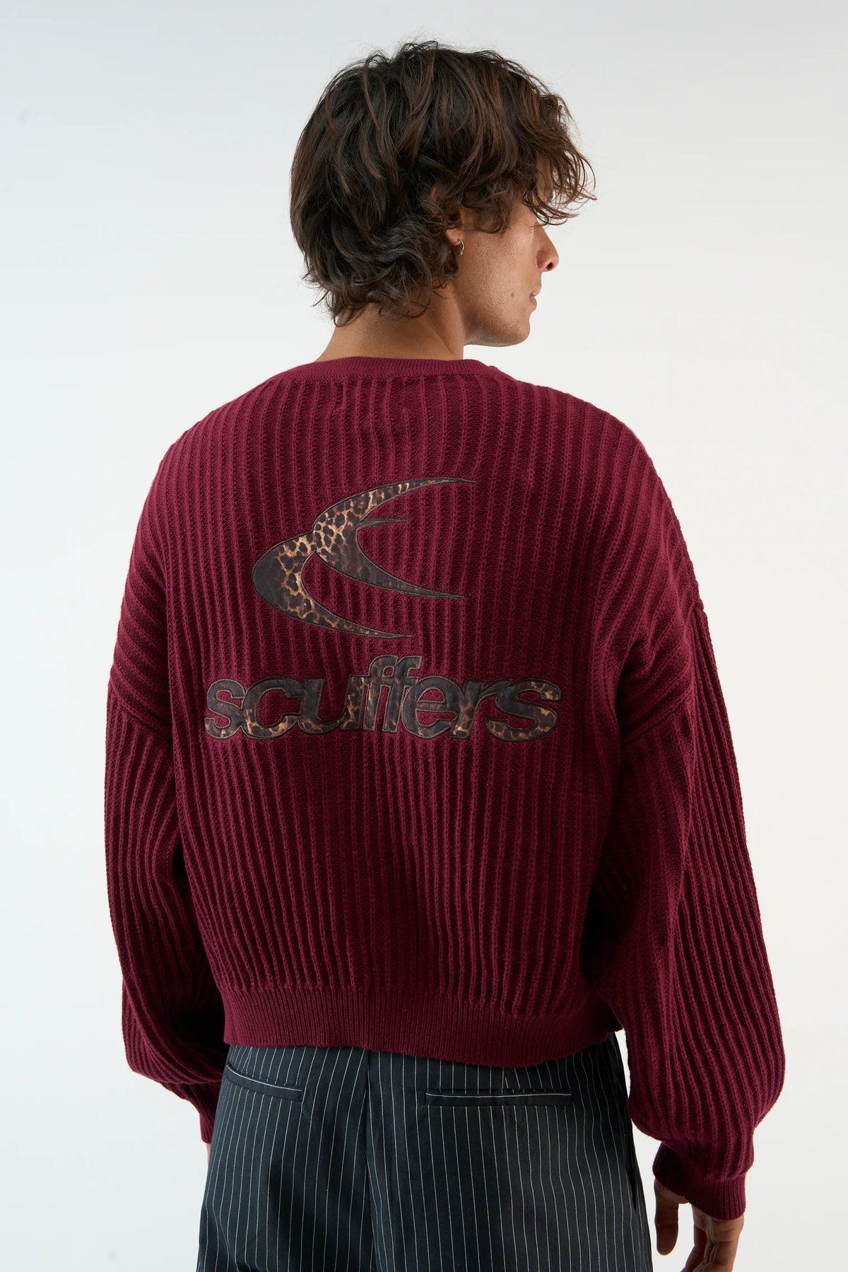 Sweater Scuffers New Rookie Burgundy Knit