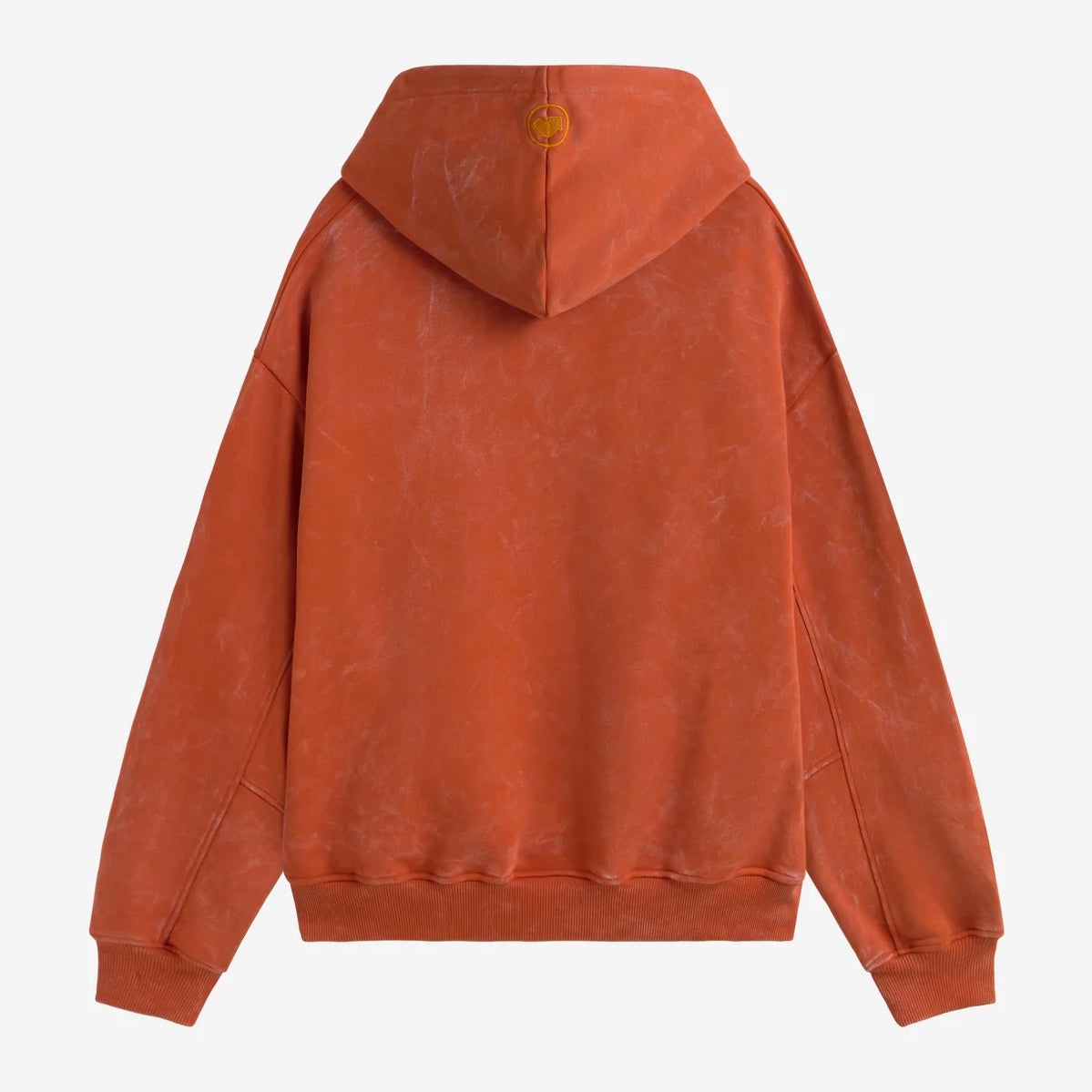 Poleron Fake Gods Logo Washed Orange Hoodie