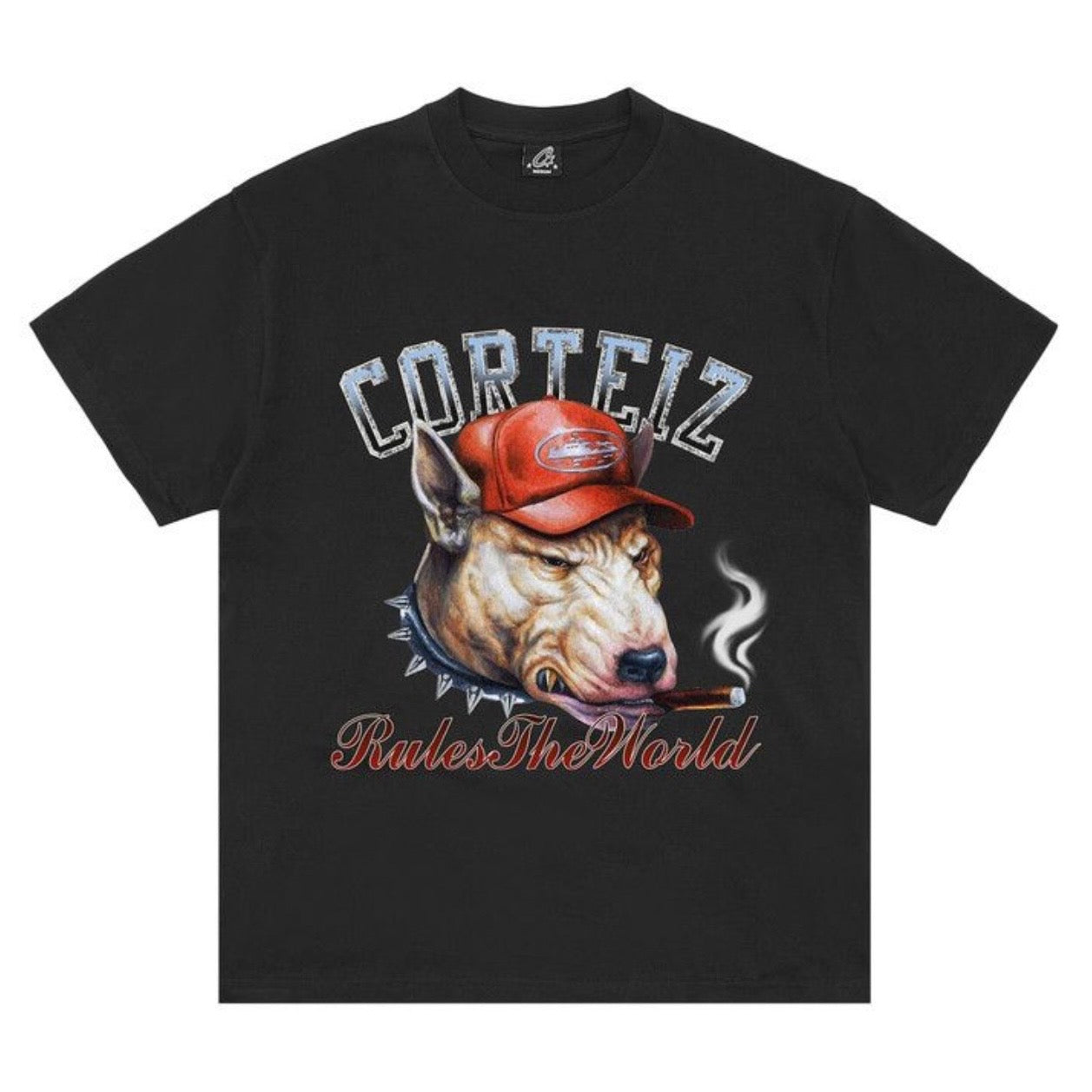 Polera Corteiz Dog Pound Tee Black
