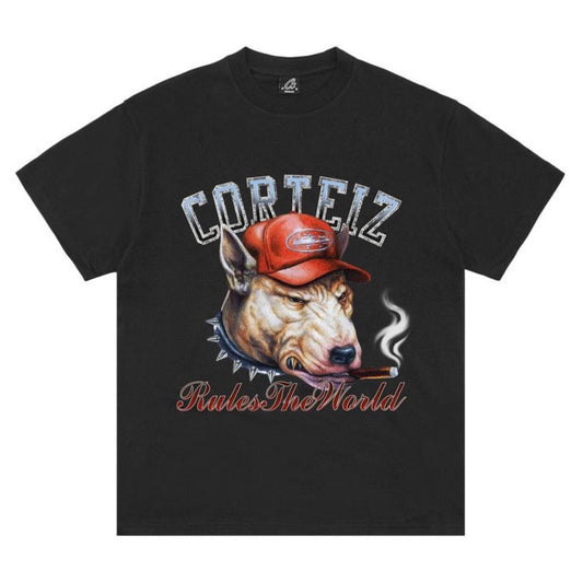 Polera Corteiz Dog Pound Tee Black