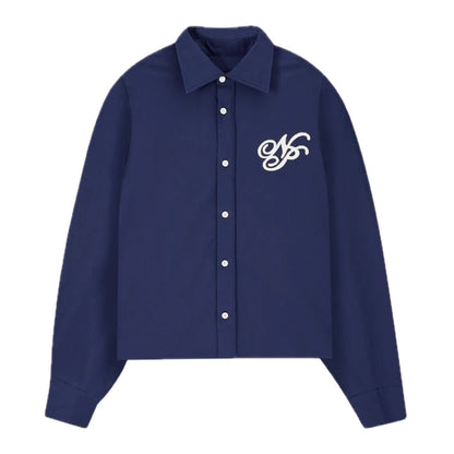 Camisa Nude Varsity Navy