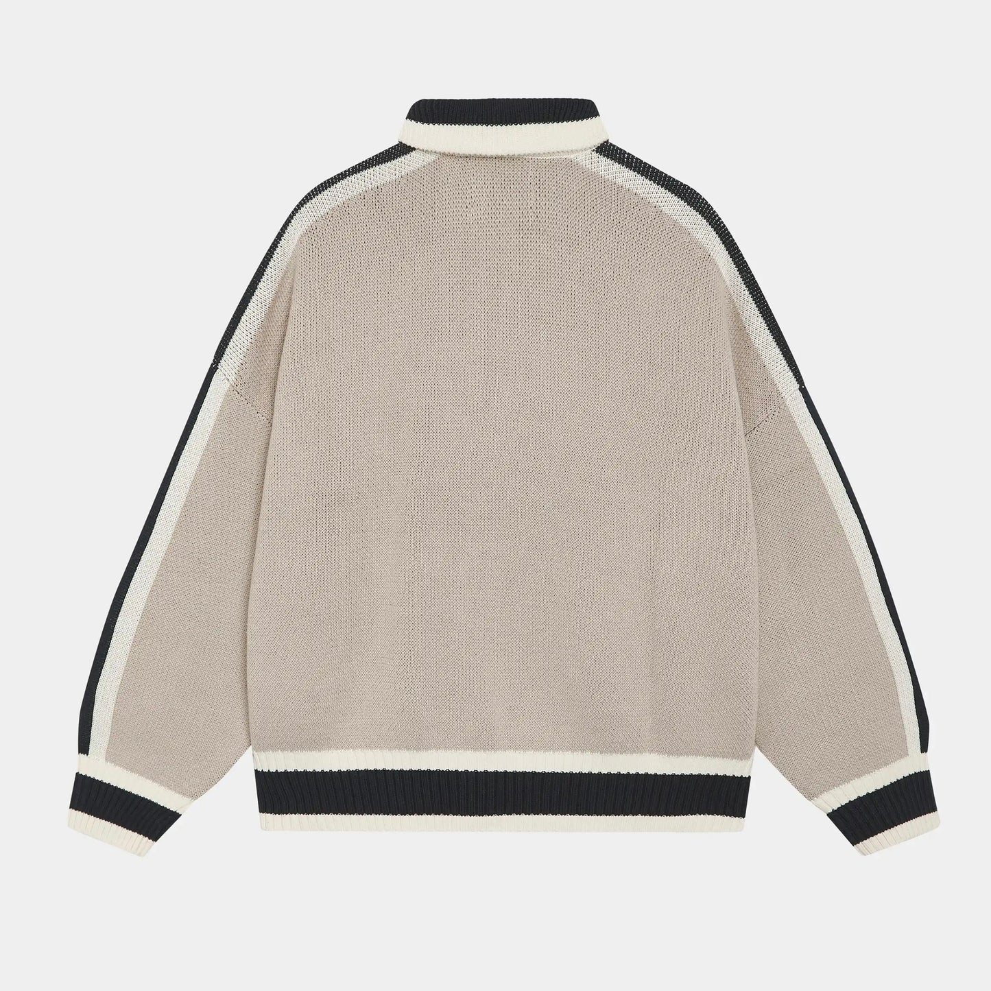 Sweater Eme Studios Echellor Off Sand Zipper Knit