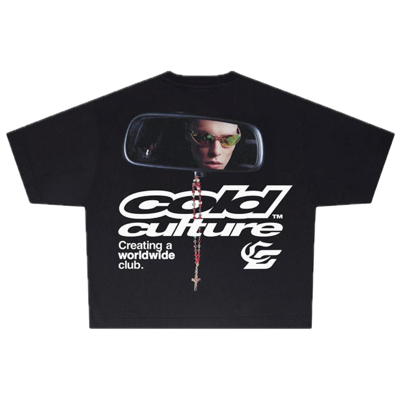 Polera Cold Culture Driving Mirror Tee Black