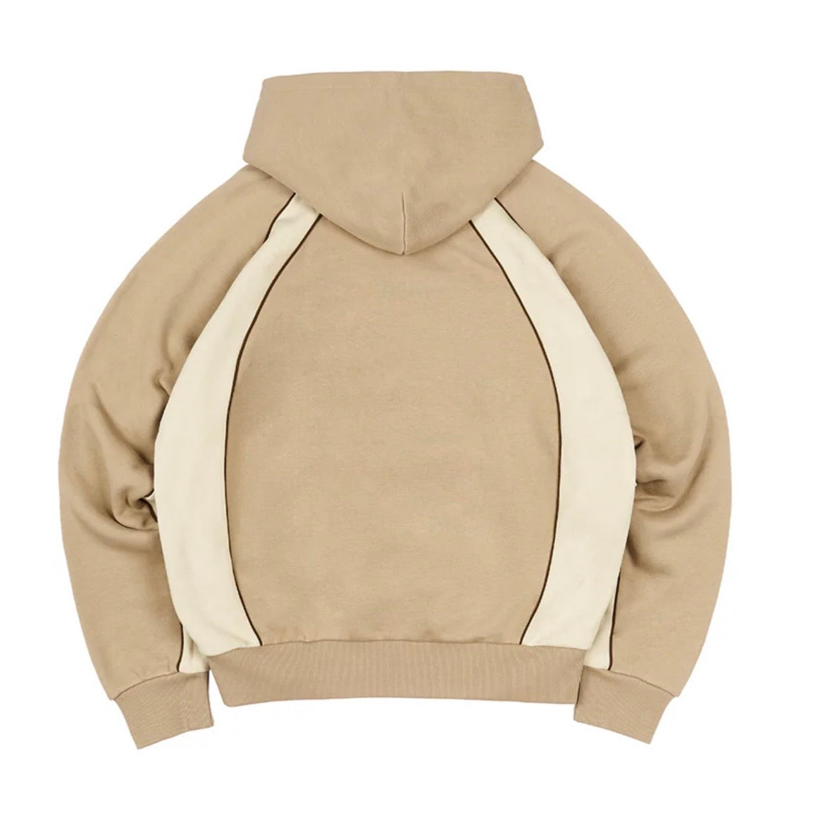 Poleron More Amor Boxy Piping Ecru & Pastle Brown