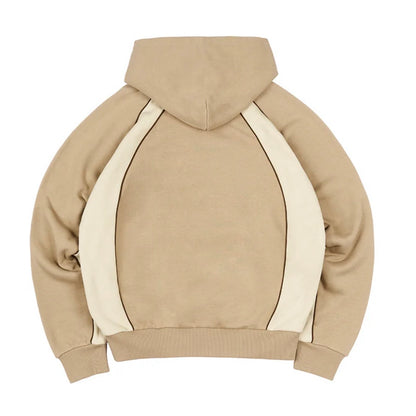 Poleron More Amor Boxy Piping Ecru & Pastle Brown
