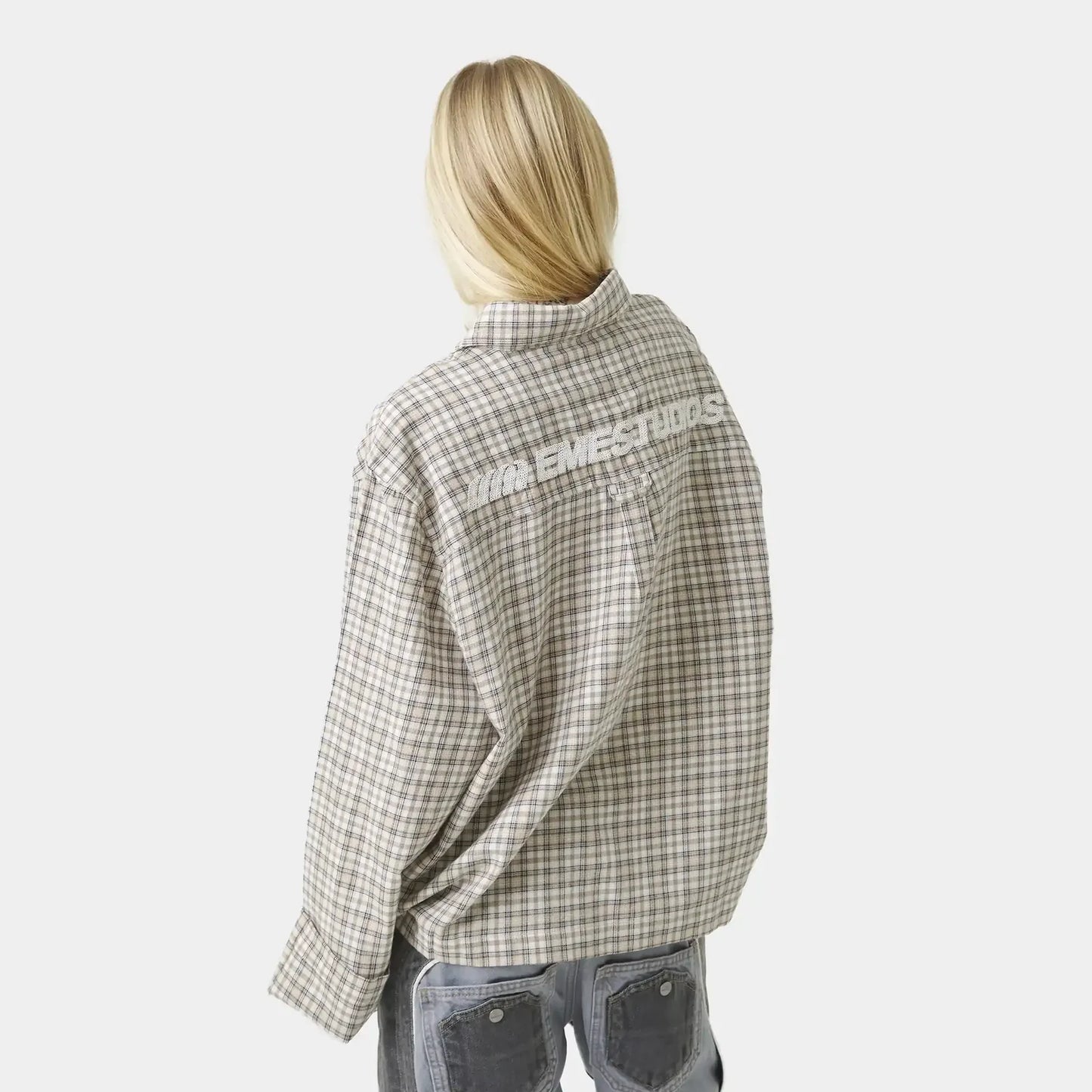 Camisa Eme Studios Ivy Off Sand Boxy Shirt