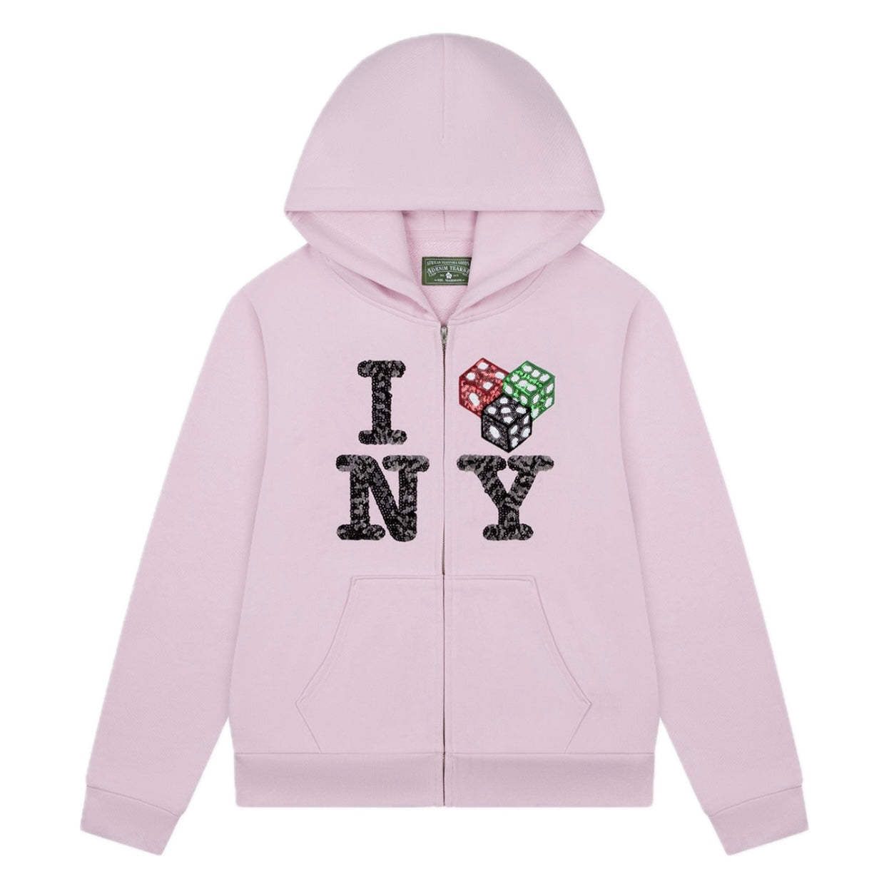 Poleron Denim Tears Cee-Lo NY Zip Hoodie Pink