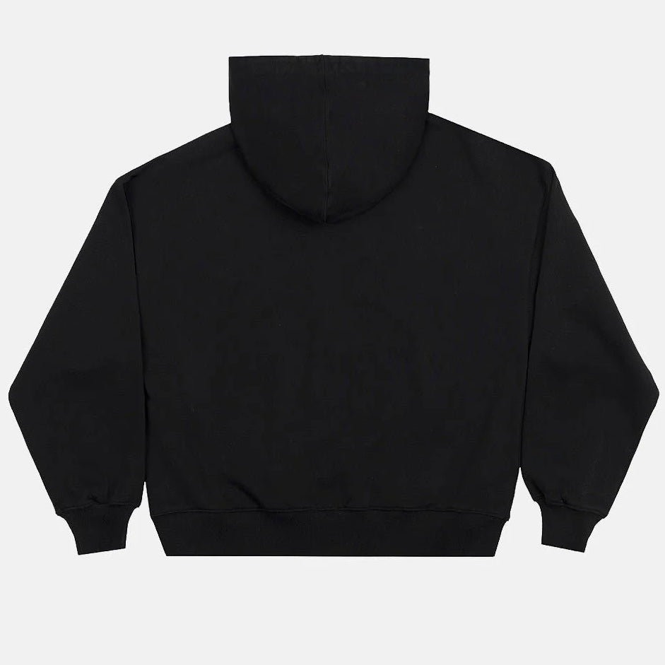 Poleron Cold Culture Star Curved Zip Black
