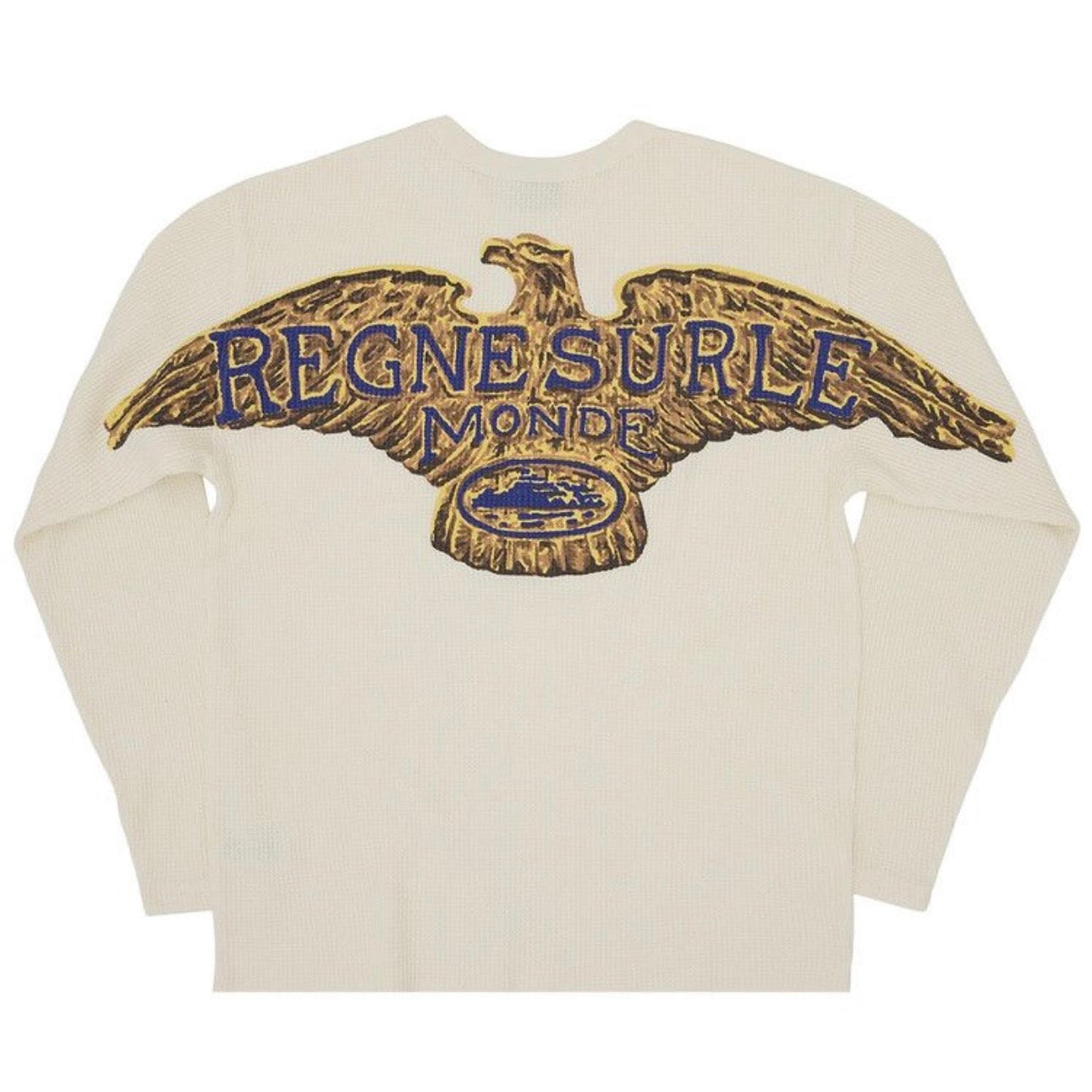 Polera Corteiz RSLM Eagle Waffle Thermal Cream