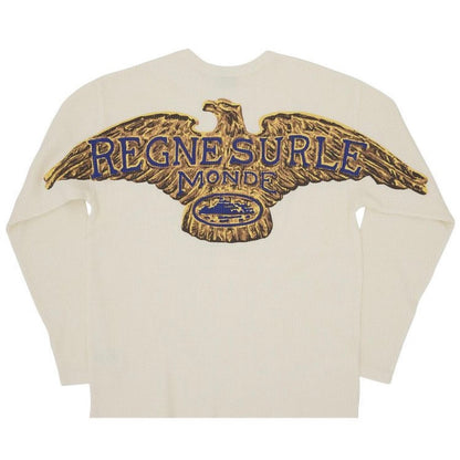 Polera Corteiz RSLM Eagle Waffle Thermal Cream