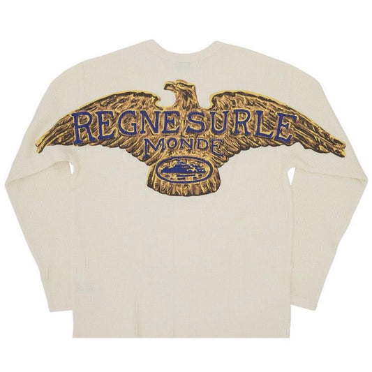 Polera Corteiz RSLM Eagle Waffle Thermal Cream