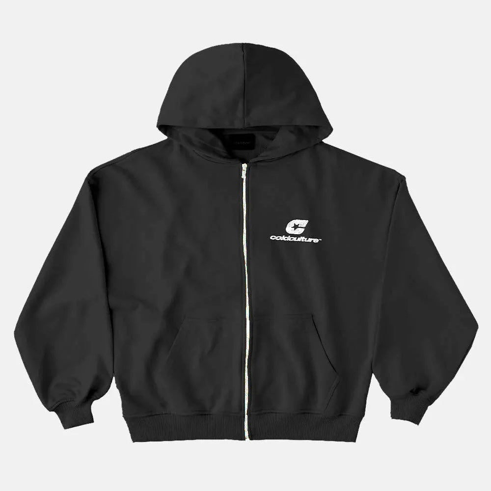 Poleron Cold Culture Curved Zip India Ink