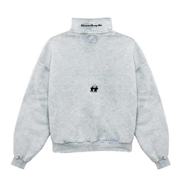Poleron TwoJeys Icon Acid Grey Quarter Zip - L