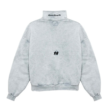 Poleron TwoJeys Icon Acid Grey Quarter Zip - L
