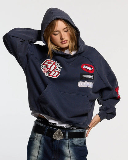 Poleron Cold Culture Walker Hoodie Dark Blue