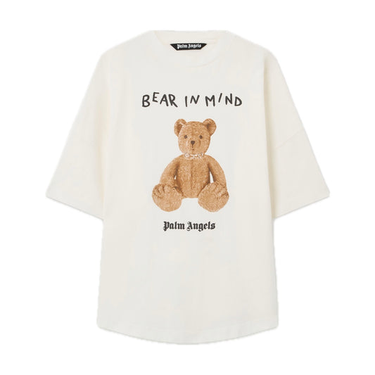 Polera Palm Angels Bear In Mind Over Off White/Brown