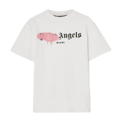 Polera Palm Angels Miami Sprayed White/Pink