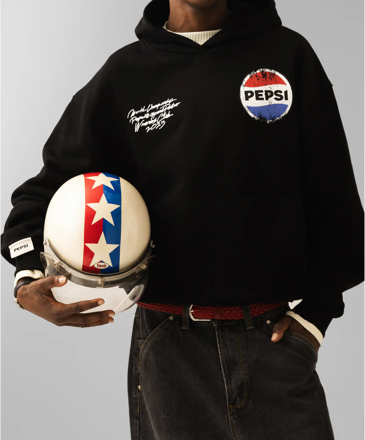 Poleron Fake Gods Spark Cropped Hoodie Black