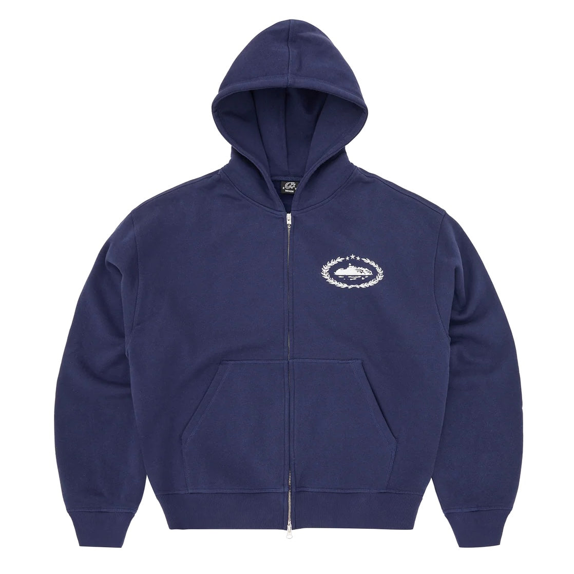 Poleron Corteiz Superior Royale Zip Navy/White