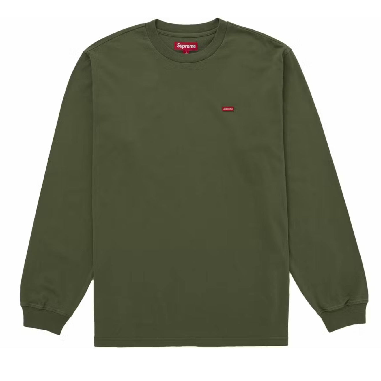Polera Supreme Small Box L/S Tee Olive SS26