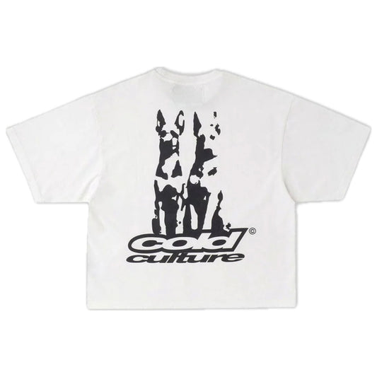 Polera Cold Culture Dogs Tee White