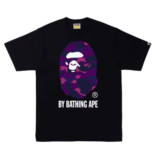 Polera BAPE Bathing Ape Color Camo Tee Black/Purple