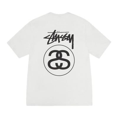 Polera Stussy Stock Link Pigment Dyed  Natural