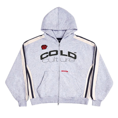 Poleron Cold Culture Biker Zip Heather Grey