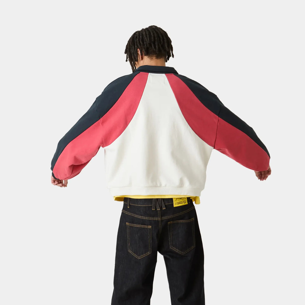 Poleron Eme Studios Tipton Navy Polo Crewneck