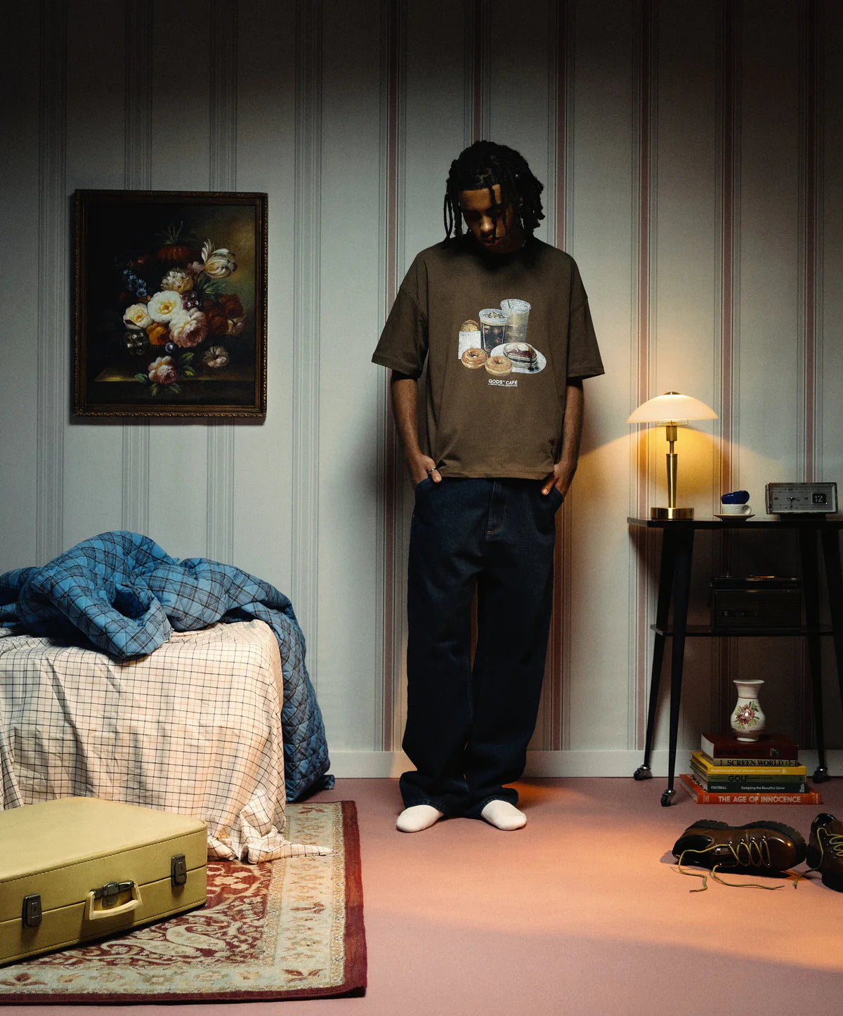 Polera Fake Gods Coffee Break Tee Brown