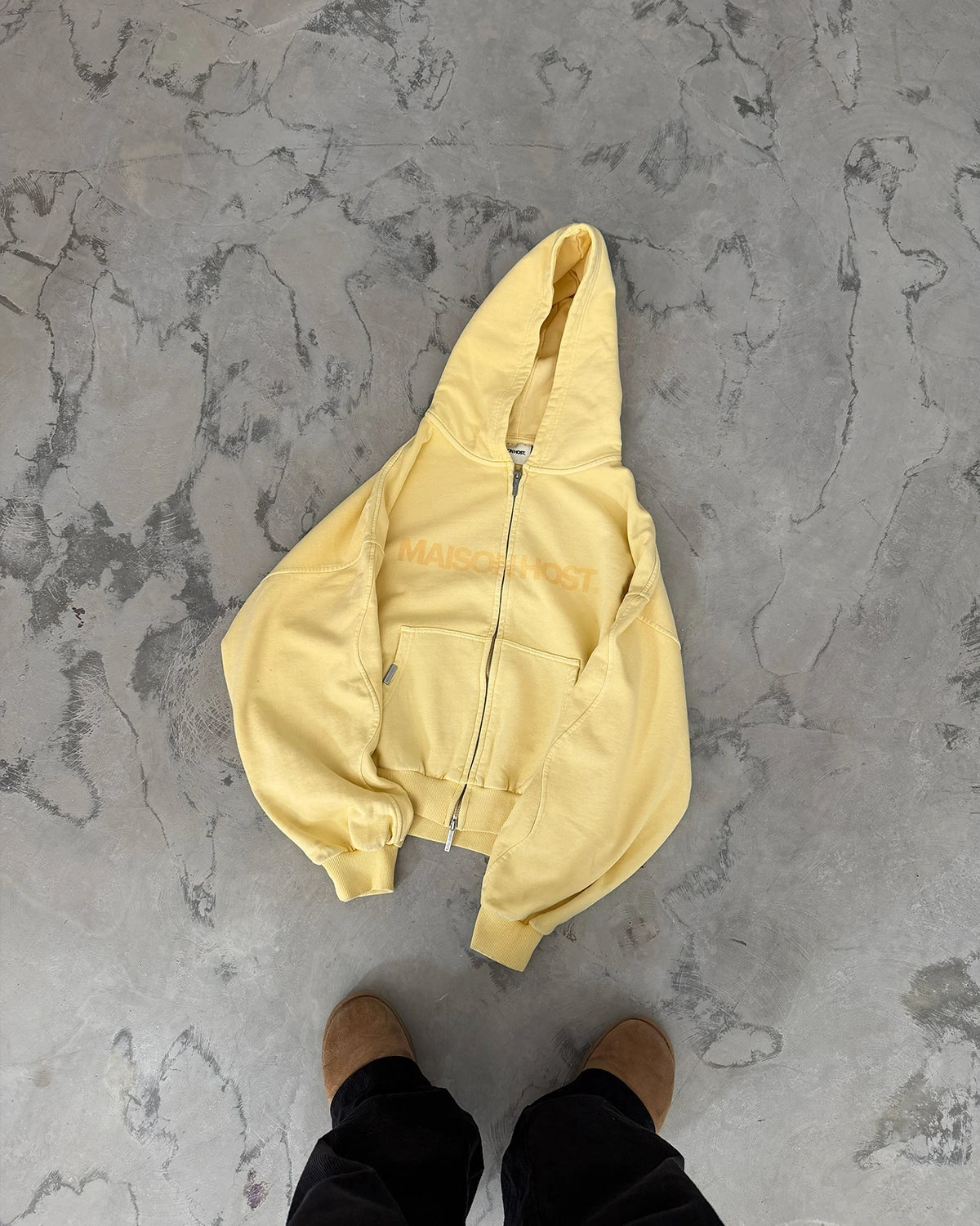 Poleron Maison Host Erode Wave Zipped Yellow