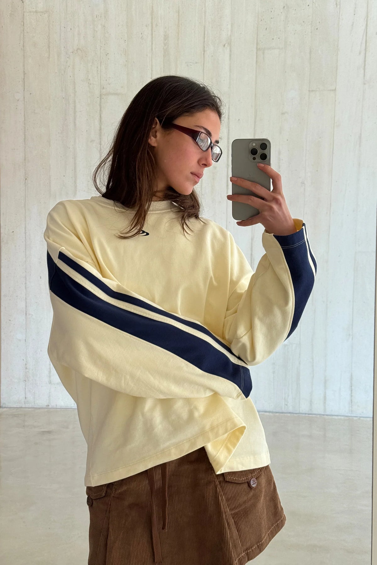 Poleron Scuffers Sport Tech Ecru Crewneck