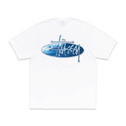 Polera Stussy Wave Oval White