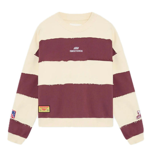Poleron Eme Studios M Chocolat Truffle Striped Crewneck - L