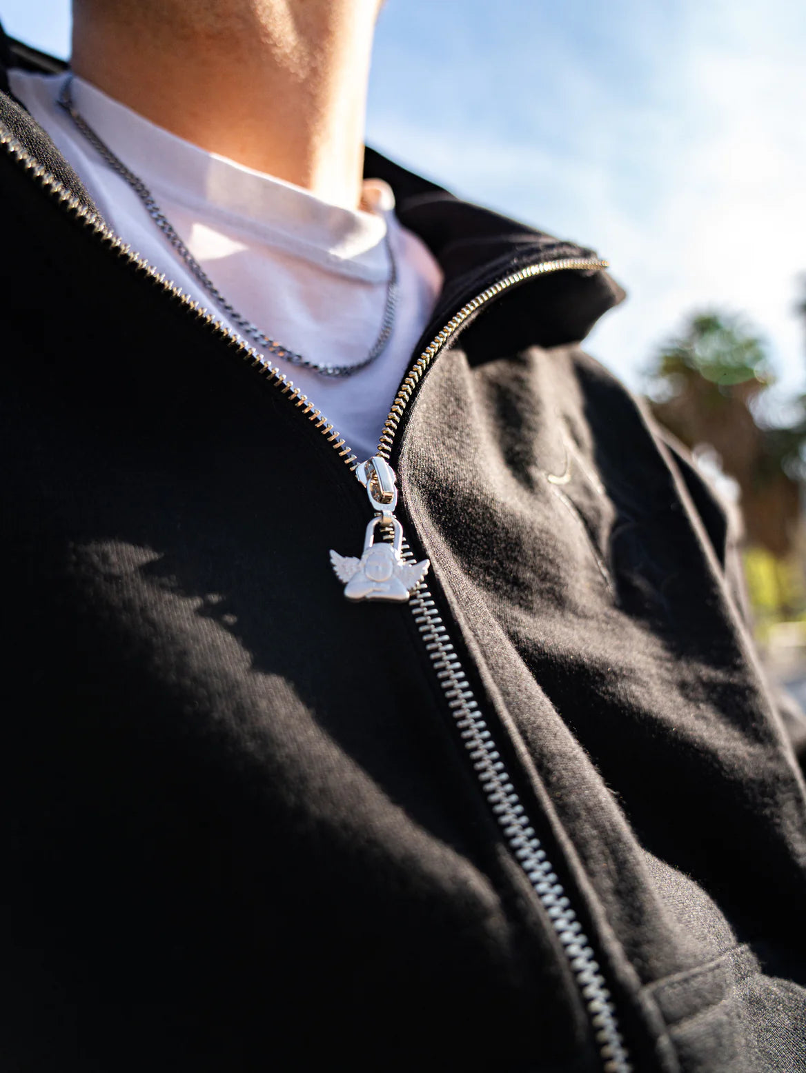 Poleron Oversaints Zipper Pink