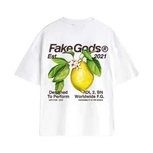 Polera Fake Gods Citrus White