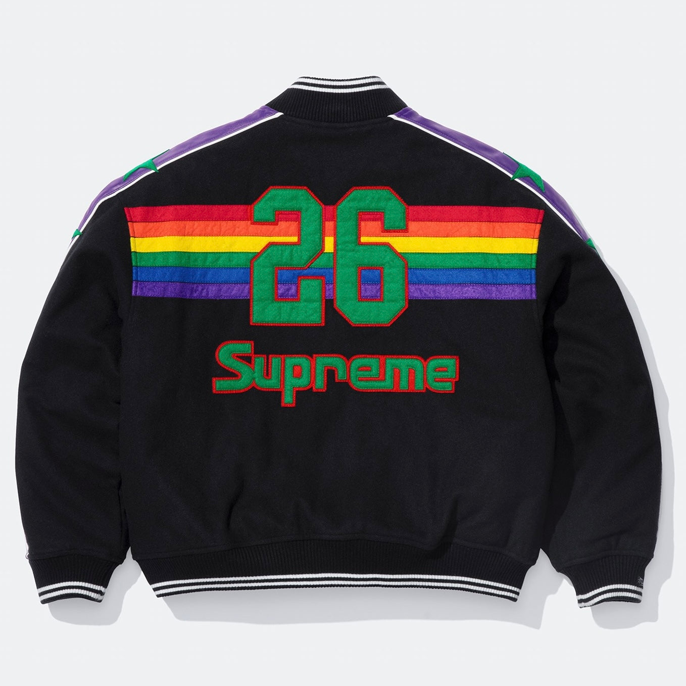 Chaqueta Supreme x Mitchell & Ness Teams Varsity Jacket Black
