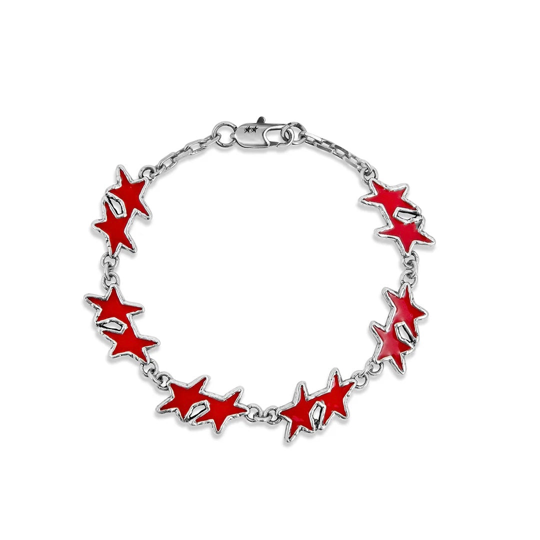 Pulsera Twojeys Red Melted Stars Bracelet