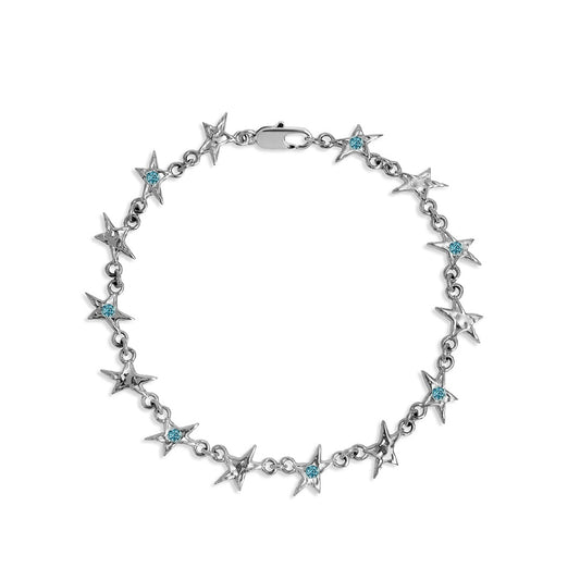 Pulsera Twojeys Organic Blue Stone Star Bracelet