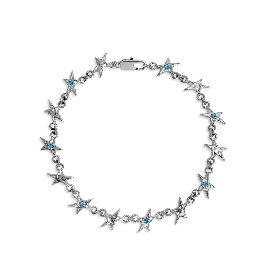 Pulsera Twojeys Organic Blue Stone Star Bracelet