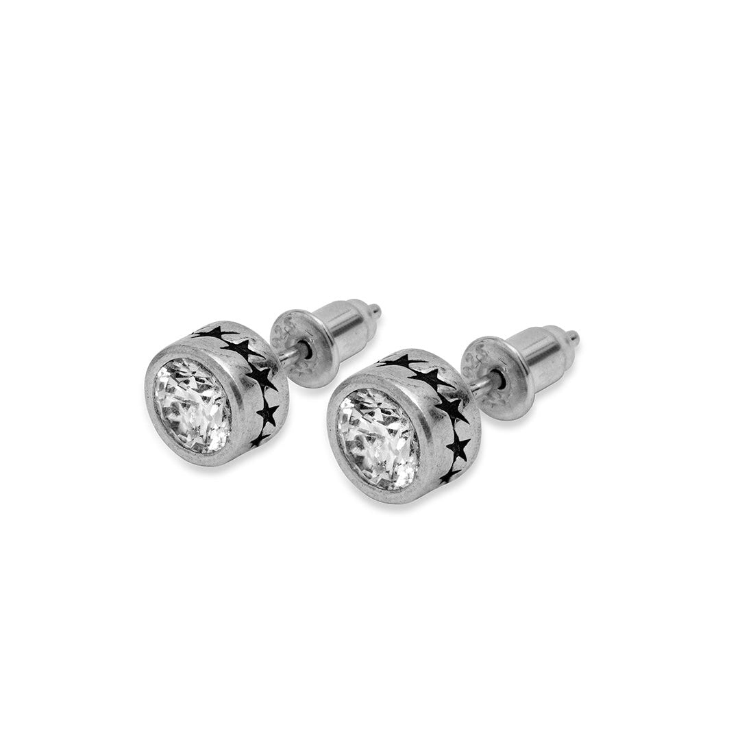 Aros Twojeys Stone Stud Starline Earring