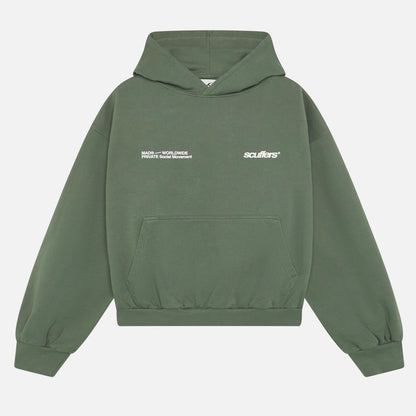 Poleron Scuffers Worldwide Green Hoodie