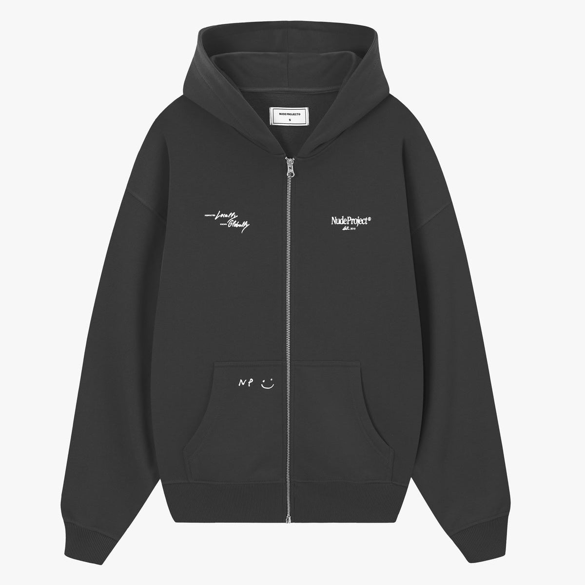Poleron Nude Global Soon Zip-Up Hood Ash – Reserved