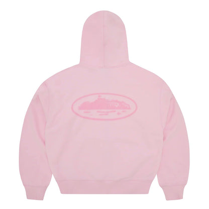 Poleron Corteiz Island Knockout Zip Hoodie Pink