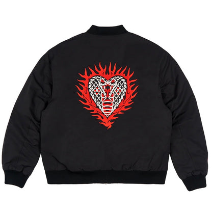 Chaqueta More Amor Bomber Flamed Cobra Black ‘Jose Prieto’