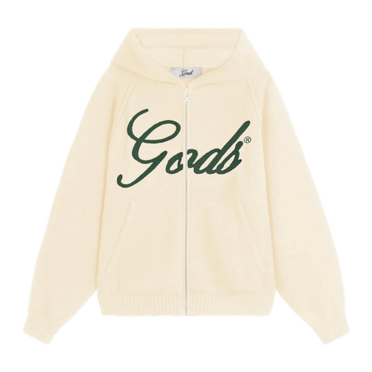 Sweater Fake Gods Knitted Gods Zipper Cream